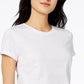 Maison Jules Women's High-Low T-Shirt White Size Small