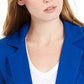 Maison Jules Women's 3/4 Sleeve Knit Blazer Navy Size Medium