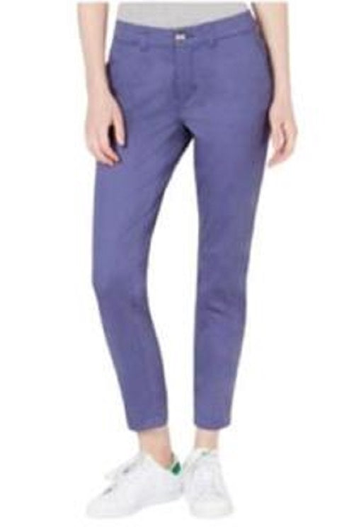 Maison Jules Women's Slim Ankle Pants Navy Size 0