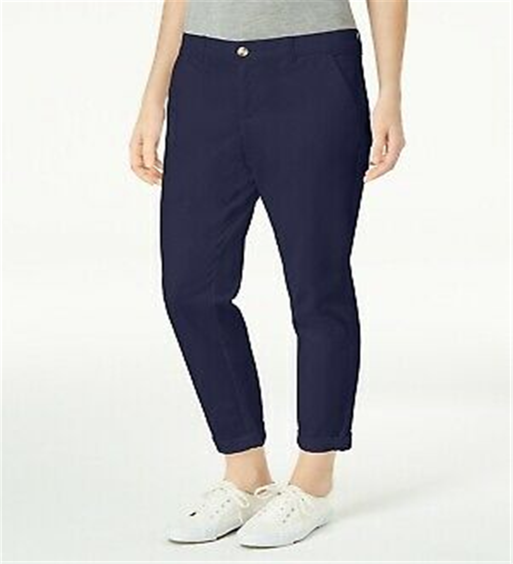 Maison Jules Women's Slim Ankle Pants Navy Size 10