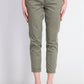 Maison Jules Women's Slim Ankle Pants Green Size 4