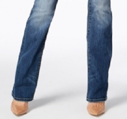 INC International Concepts Women's Essentials 5-Pocket Bootcut Jeans Blue Size 4