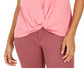 Style & Co Women's Twist-Front Top Green Size Small