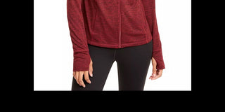 Ideology Women's Performance Zip Jacket Red Size Large