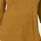 JM Women's Collection Cold-Shoulder Top Gold Size Medium