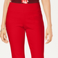 Charter Club Women's Cambridge Pull On Ponte Pants Red Size 10