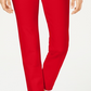 Charter Club Women's Cambridge Pull On Ponte Pants Red Size 10