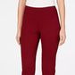 Charter Club Women's Cambridge Pull On Ponte Pants Wine Size 16