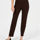 Charter Club Women's Pull-On Ponte-Knit Pants  Brown Size 12 Petite