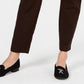 Charter Club Women's Pull-On Ponte-Knit Pants  Brown Size 12 Petite