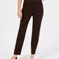 Charter Club Women's Pull On Ponte Knit Pants Brown Size 6 Petite