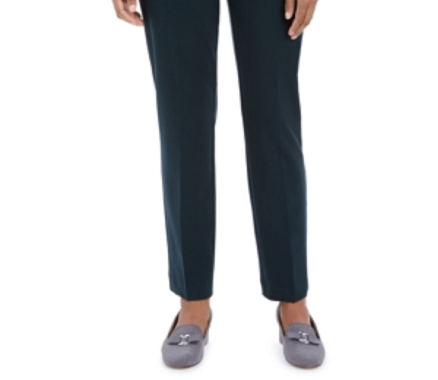 Charter Club Women's Slim-Fit Ankle Pants Dark Green Size 4