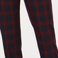 Charter Club Women's Plaid Slim Leg Ankle Pants Blue Size 6