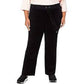 Charter Club Women's Velour Pants Black Size Petite Petite Small