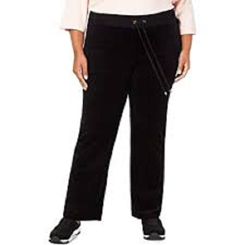 Charter Club Women's Velour Pants Black Size Petite Petite Small