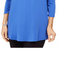 JM Women's Collection Embellished Cold-Shoulder Top Black Size Small