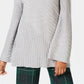 Charter Club Women's Mixed-Stitch Mock-Neck Sweater Gray Size Small
