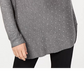 INC International Concepts Women's Embellished Shirttail Sweater Gray Size X-Small