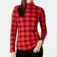 Charter Club Women's Cotton Plaid Top Red Size X-Small
