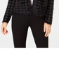 Alfani Women's Eyelash Cardigan Black Size Petite Medium