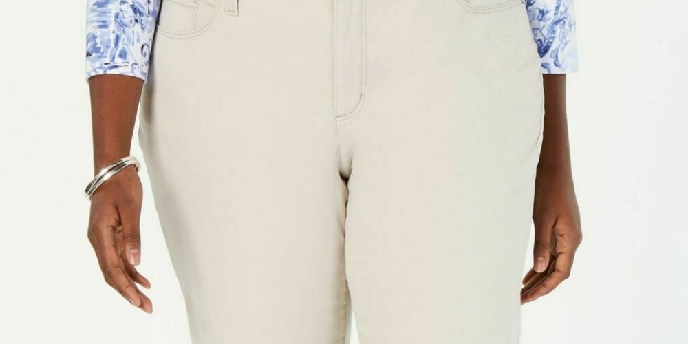 Charter Club Women's Capri Pants Beige Size Petite Small