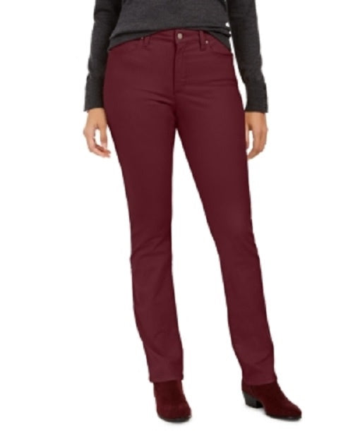 Charter Club Women's Lexington Straight-Leg Jeans Wine Size 10