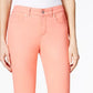 Charter Club Women's Bristol Skinny Ankle Jeans Orange Size 16