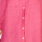Charter Club Women's Linen Shirt  Pink Size X-Small