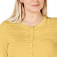 Charter Club Women's Textured Lurex Cardigan Sweater Gold Size X-Small
