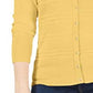 Charter Club Women's Textured Lurex Cardigan Sweater Gold Size X-Small