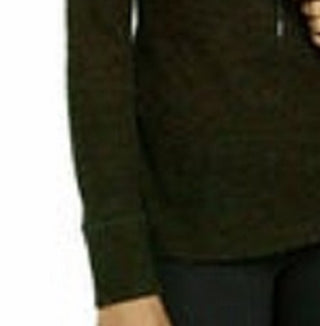 Ideology Women's Cowl-Neck Tulip-Hem Top Dark Green Size Small