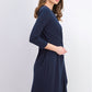 Charter Club Women's Hardware Faux-Wrap Dress Blue Size Small