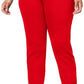 Charter Club Women's Cambridge Skinny Pull-On Tummy-Control Pants Wine Size 4