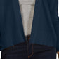 Charter Club Women's Textured Knit Open Cardigan  Blue Size Large