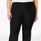 Charter Club Women's Plus Size Straight-Leg Pants Black Size 18W