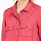 Charter Club Women's Utility Shirt Red Size Large