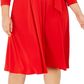 Charter Club Women's V Neck Belted Dress Red Size 4X