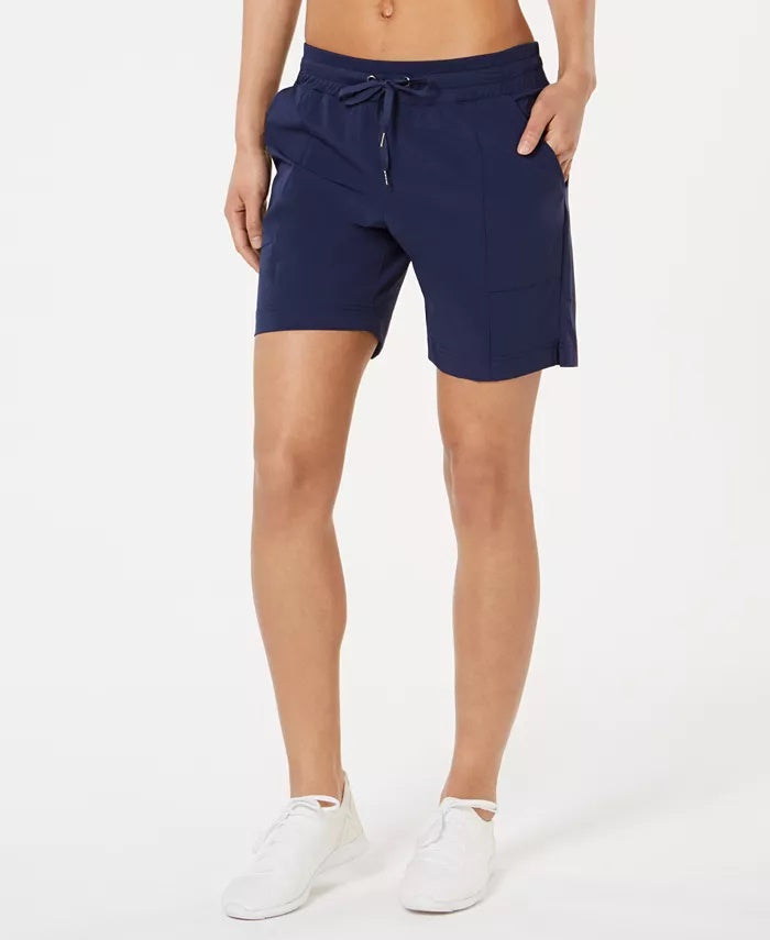 Ideology Women's 7 Woven Shorts Blue Size X-Small