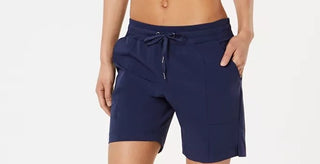 Ideology Women's 7 Woven Shorts Blue Size X-Small