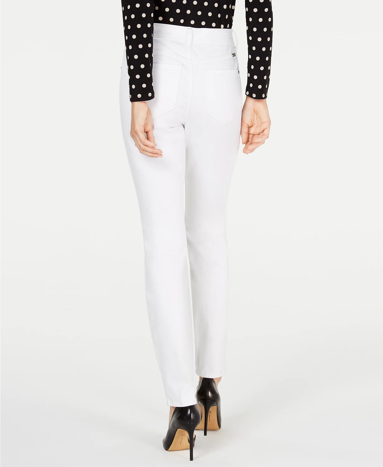 INC International Concepts Women's Petite Five-Pocket Skinny Jeans Natural Size 8 P