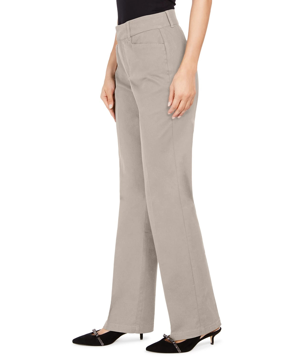 Charter Club Women's Tummy Control Trouser Beige Size 6