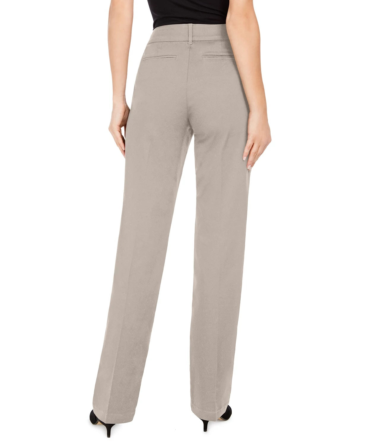 Charter Club Women's Tummy Control Trouser Beige Size 6