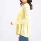 Style & Co Women's Lace Front Draped Top Gold Size Large