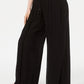 Style & Co Women's Textured Tie-Waist Wide-Leg Pants Black Size X-Large