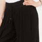 Style & Co Women's Textured Tie-Waist Wide-Leg Pants Black Size X-Large