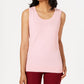 Charter Club Women's Crew Neck Tank Sweater Vest Pink Size X-Small