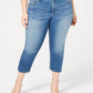 INC International Concepts Women's Plus & Petite Plus Size Incfinity Cropped Skinny Jeans Turq/Aqua Size 24W