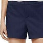 Maison Jules Women's Flat Front Chino Shorts Navy Size 12
