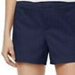 Maison Jules Women's Flat Front Chino Shorts Navy Size 14
