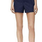 Maison Jules Women's Flat Front Chino Shorts Navy Size 14